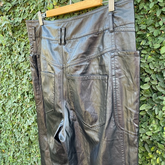 Isabel Marant Étoile | Faux-Leather Tessini Pants | US10 - Picture 10 of 12